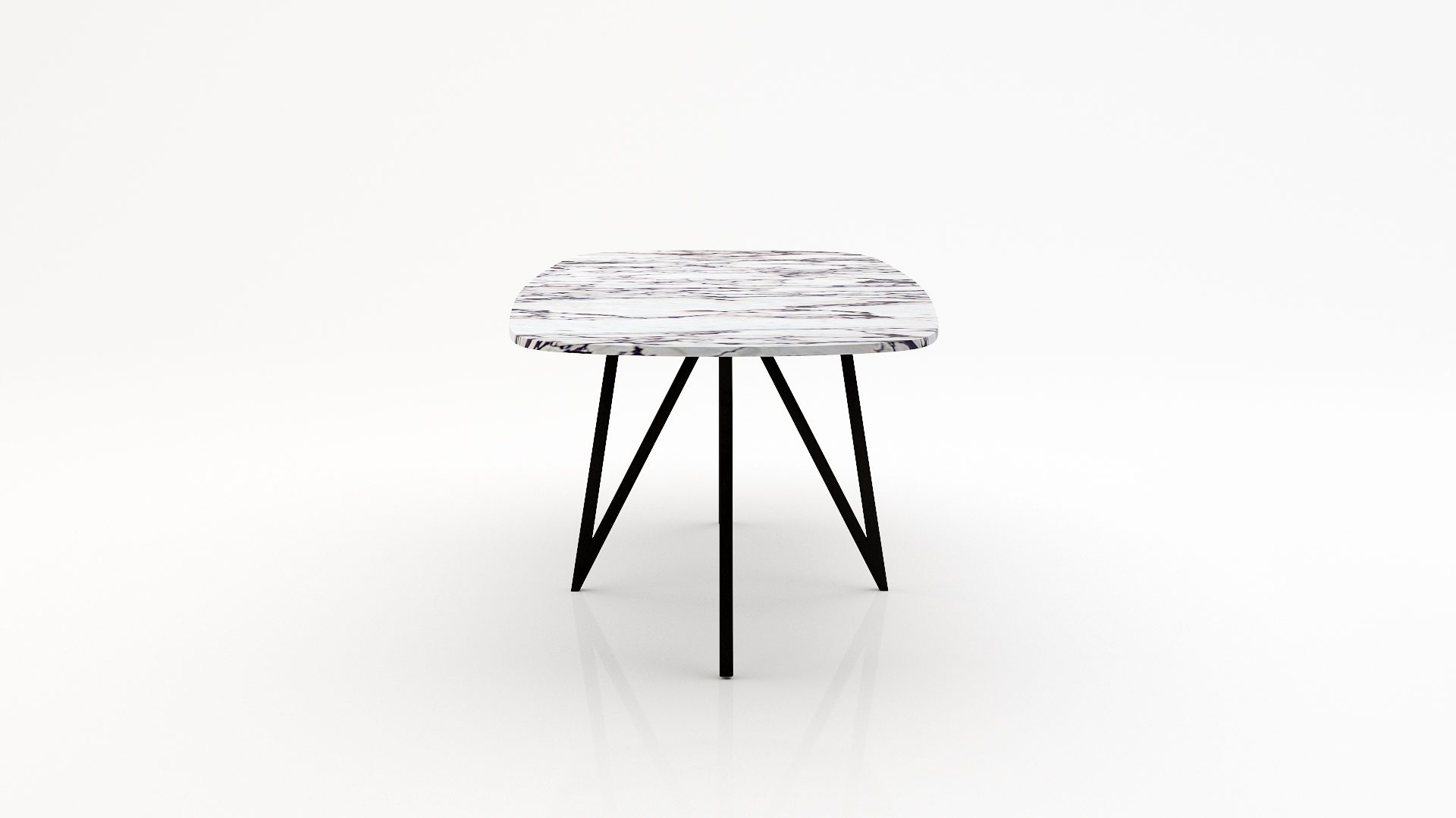 Deens ovale marmeren eettafel Polipetti - Calcatta Viola - Afbeelding 3