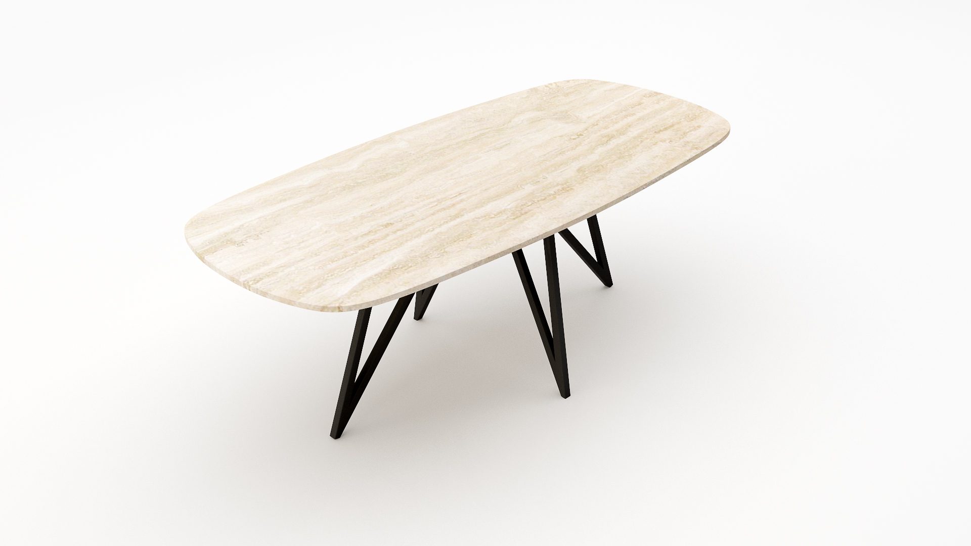 Polipetti - Deens ovaal - Travertino Chiaro