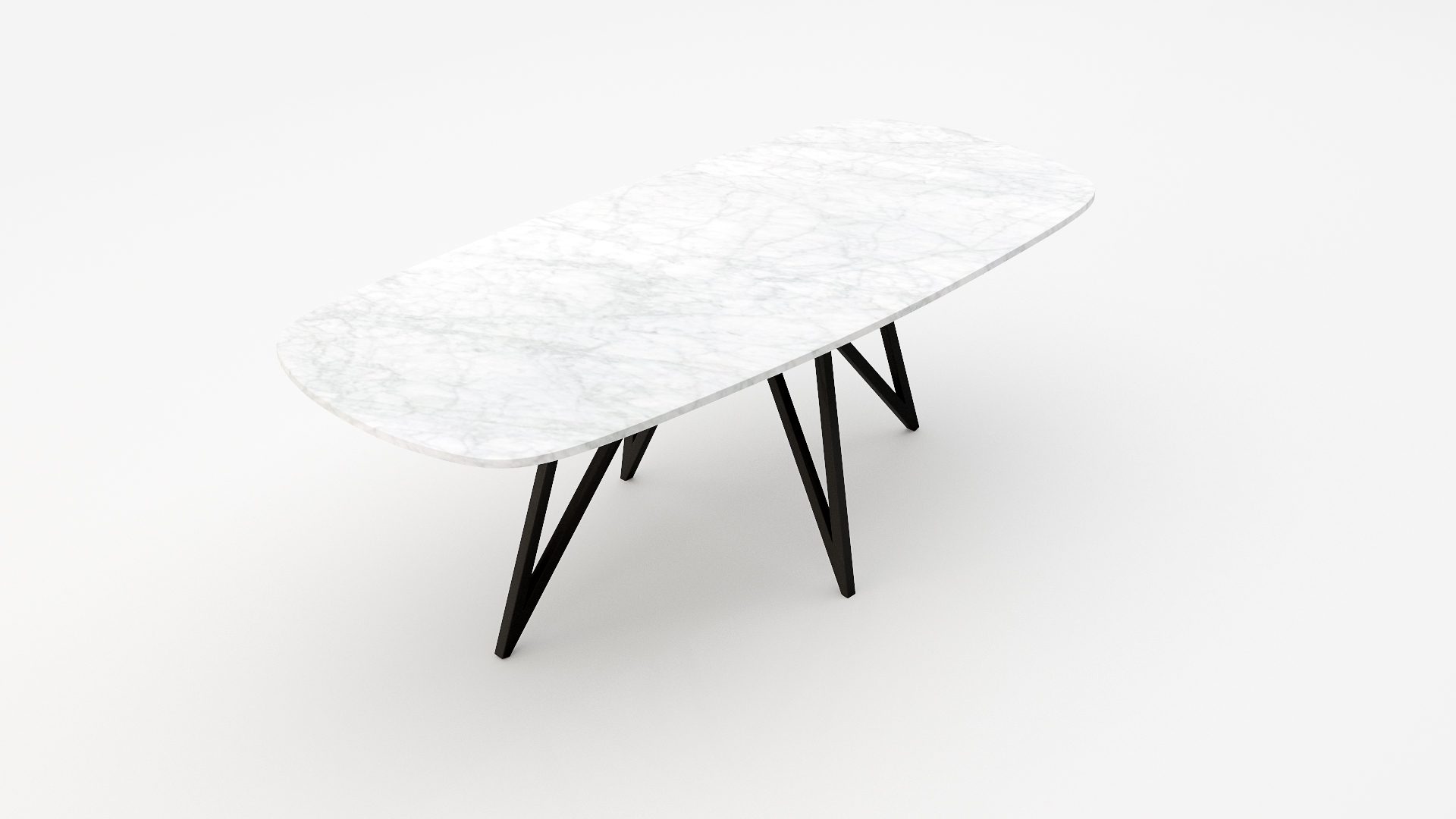 Polipetti - Deens ovaal - Bianco Carrara CD CHIARO