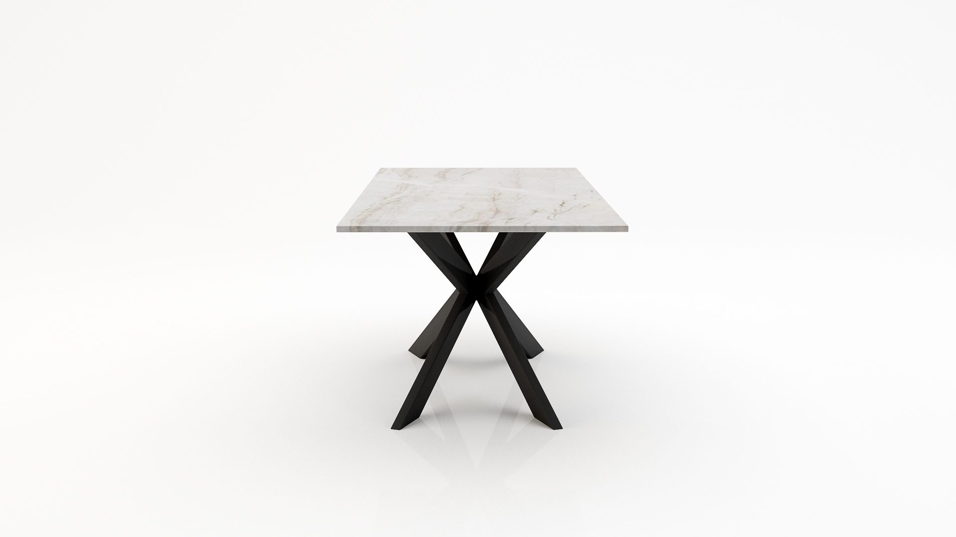 Rechthoekige marmeren eettafel Matrix Farfalle Taj Mahal Quartzite - Afbeelding 2