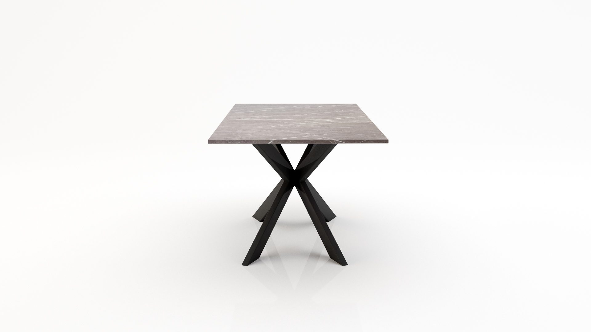Rechthoekige marmeren eettafel Matrix Farfalle - Pietra Grey - Afbeelding 2
