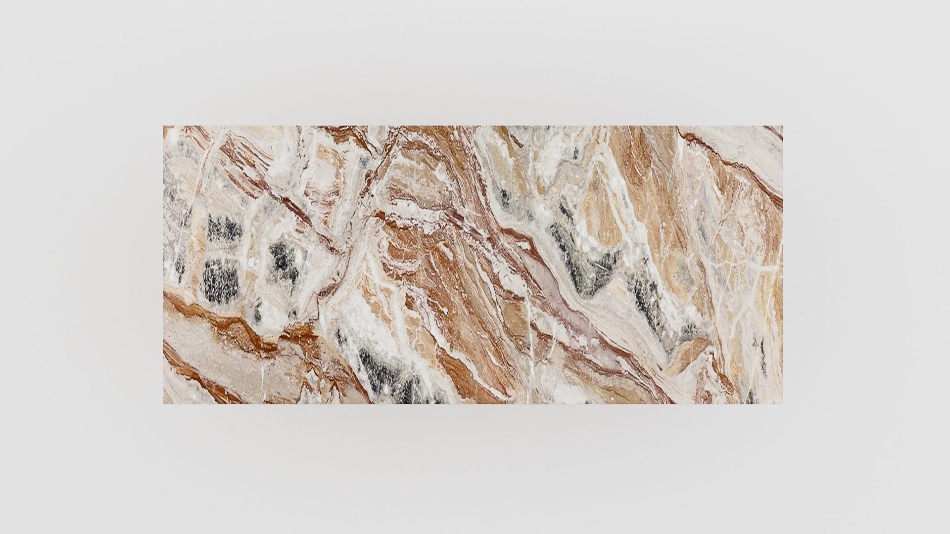 Rechthoekige marmeren eettafel Gambe Quattro Arabescato Orobico Rosso - Afbeelding 3