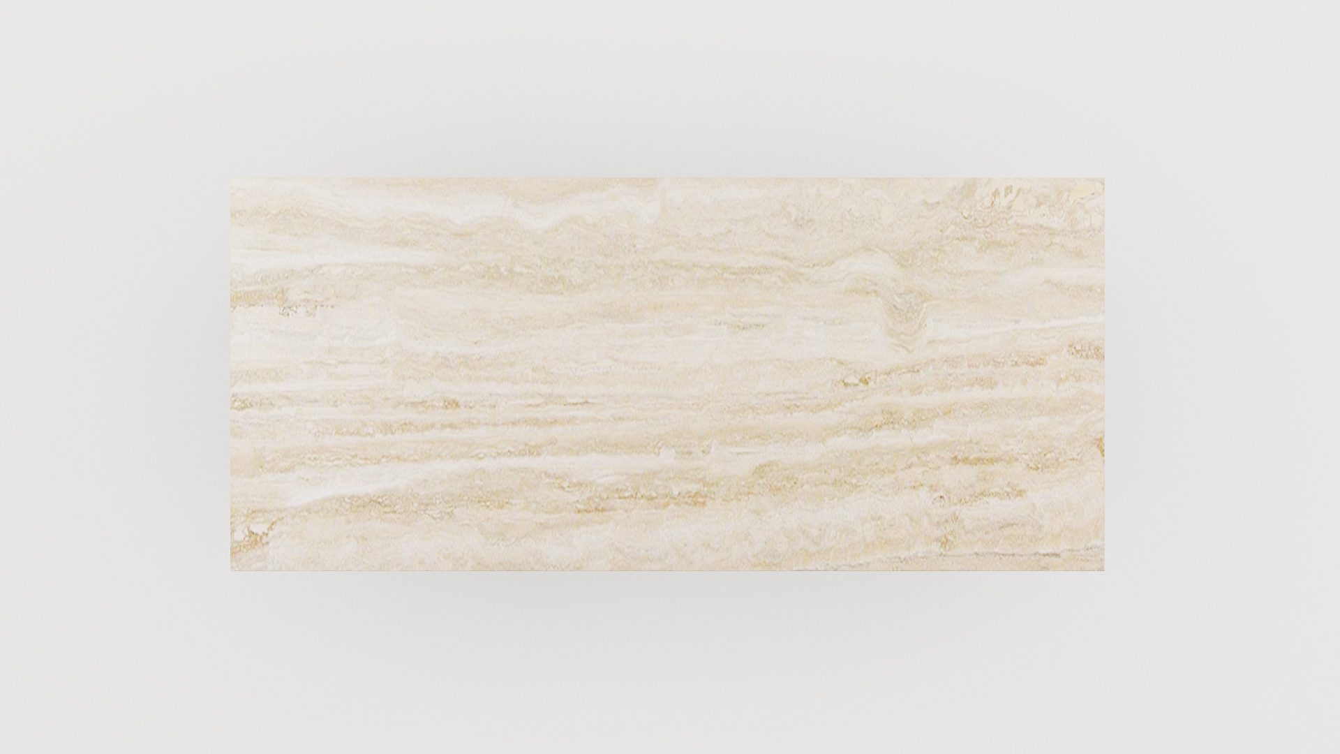 Rechthoekige marmeren eettafel Gambe U - Travertino Chiaro - Afbeelding 3