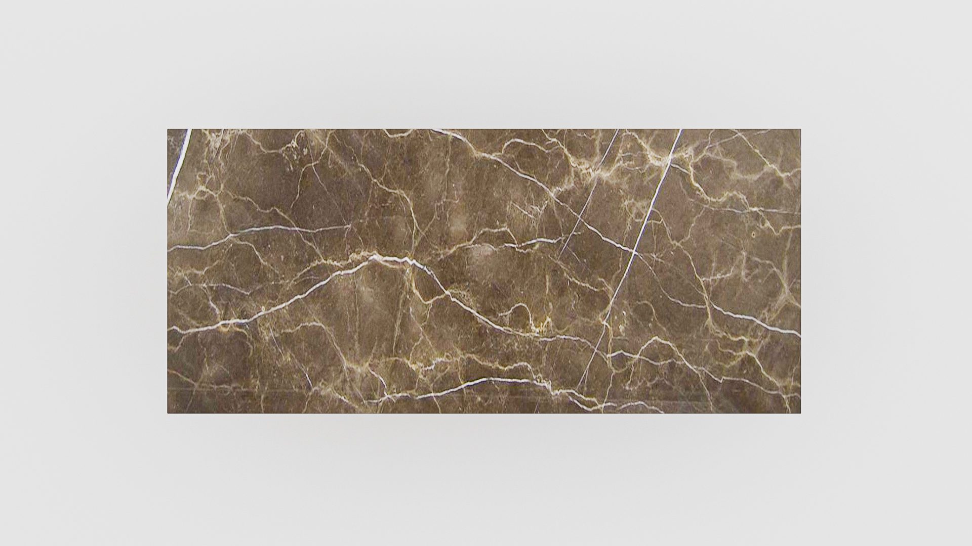 Rechthoekige marmeren eettafel Gambe U - Royal Brown - Afbeelding 3