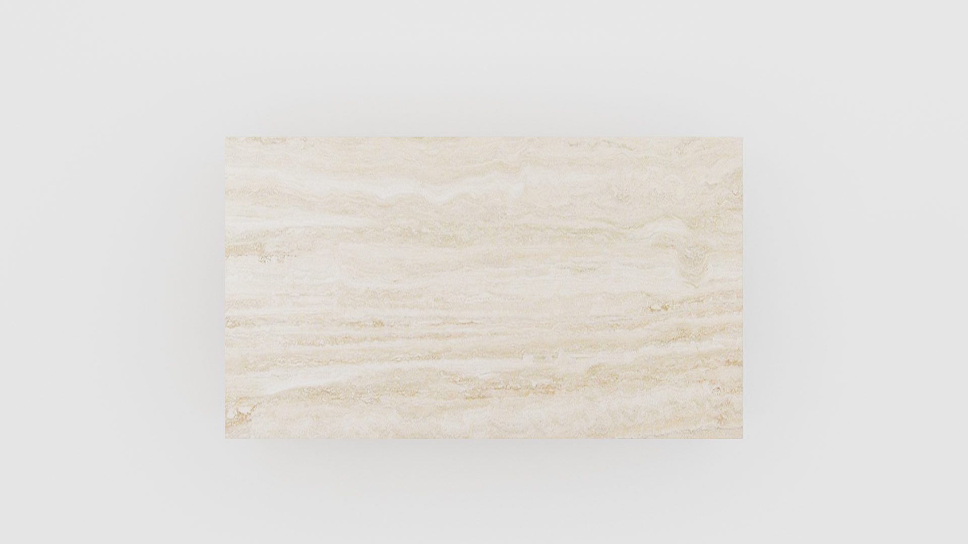 Rechthoekige marmeren salontafel Cornice - Travertino Chiaro - Afbeelding 4