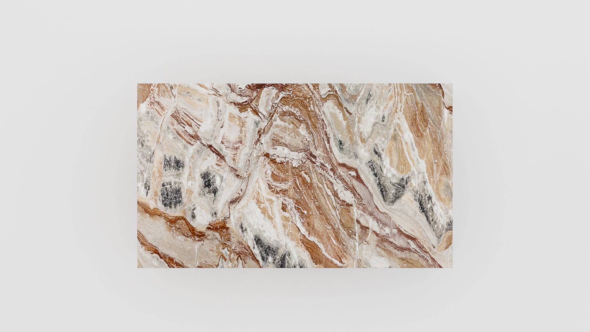 Rechthoekige marmeren salontafel Cornice Arabescato Orobico Rosso - Afbeelding 4