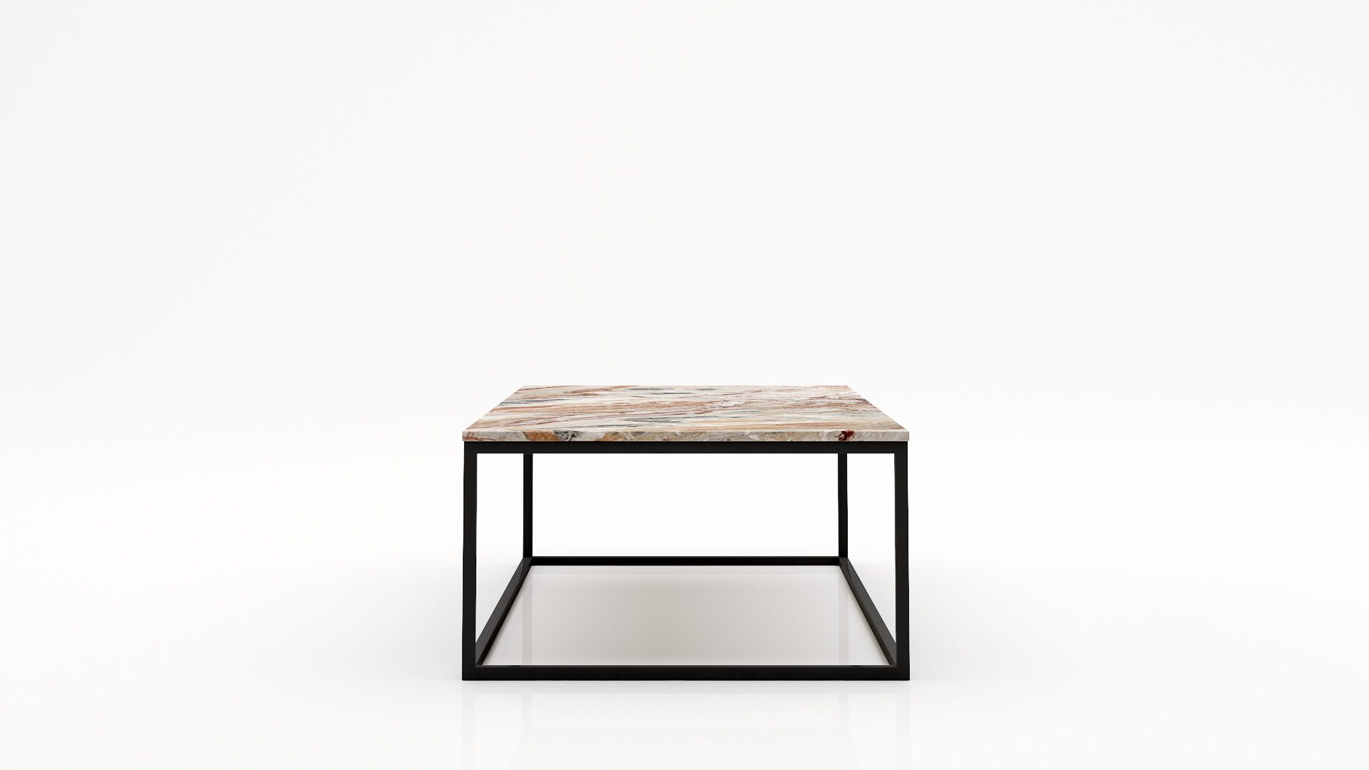 Rechthoekige marmeren salontafel Cornice Arabescato Orobico Rosso - Afbeelding 3