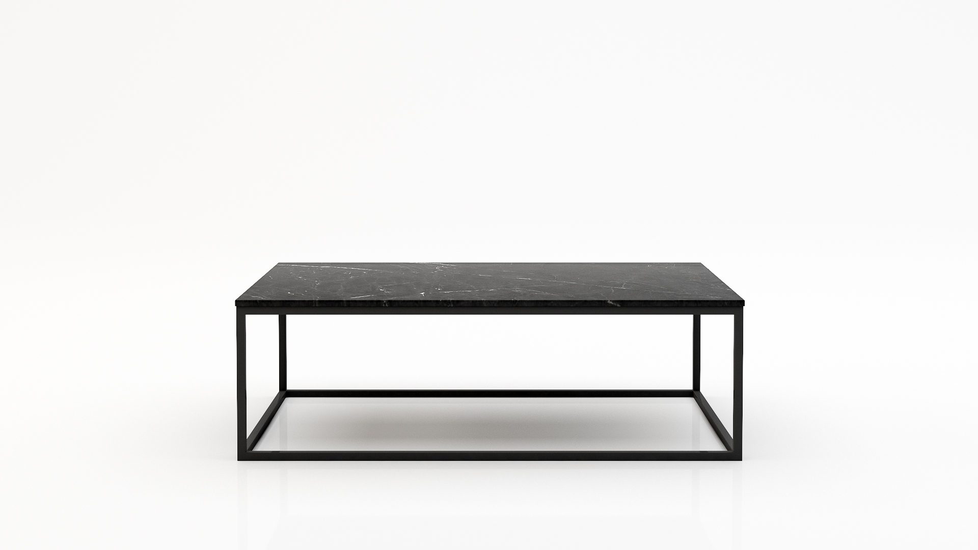 Rechthoekige marmeren salontafel Cornice - Negresco - 140x70cm