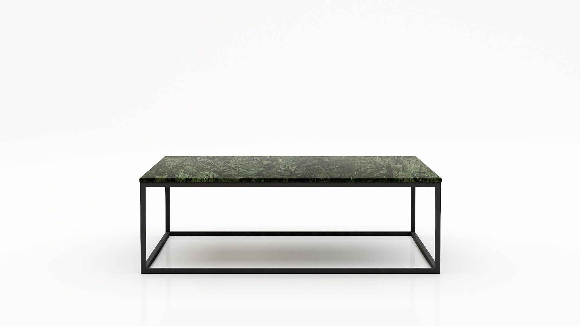 Rechthoekige marmeren salontafel Cornice - Verde Guatemala - 140x70cm