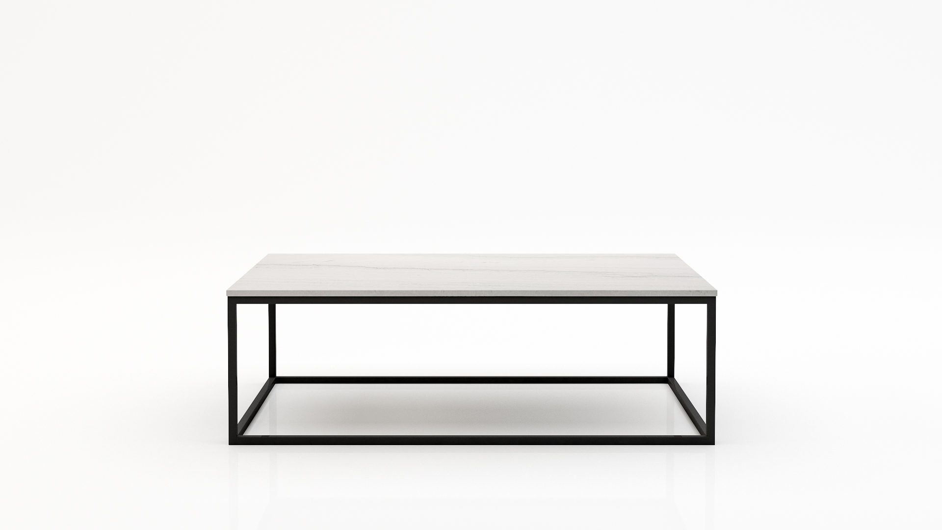 Rechthoekige marmeren salontafel Cornice - Mont Blanc Quartzite - 140x70cm