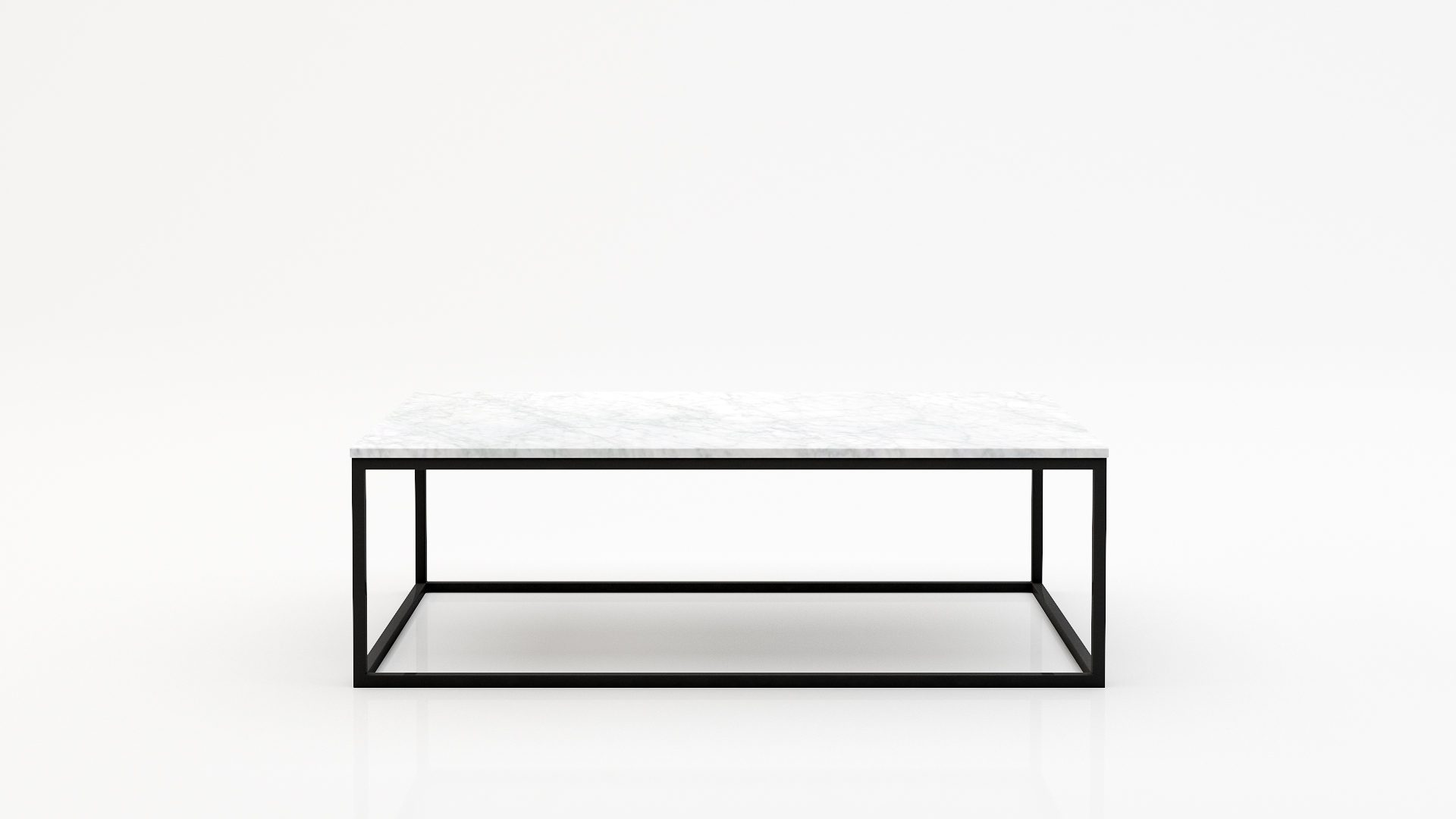 Rechthoekige marmeren salontafel Cornice - Bianco Carrara CD CHIARO - 140x70cm