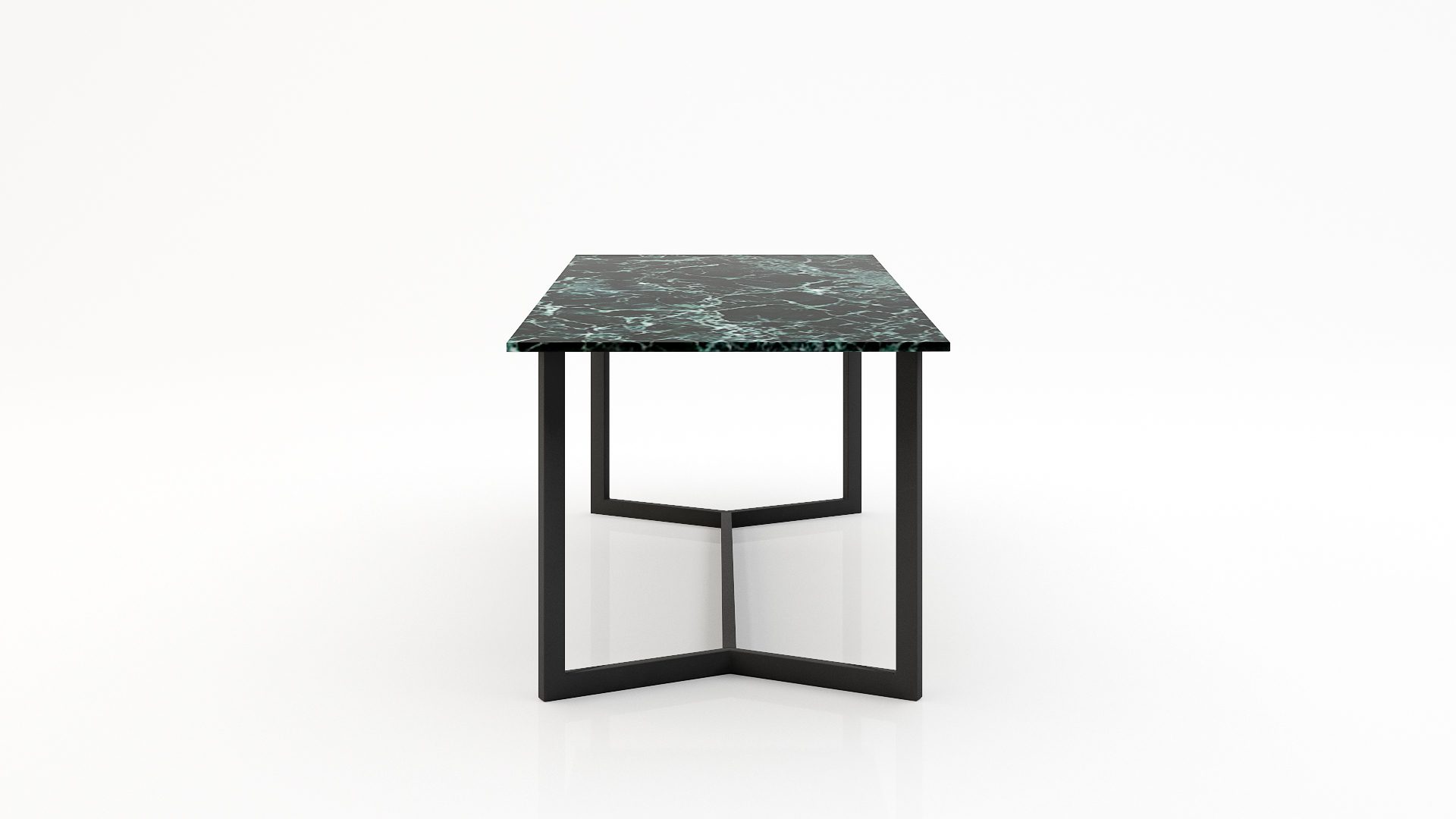 Rechthoekige marmeren eettafel Anatra - Verde rameggiato - Afbeelding 3