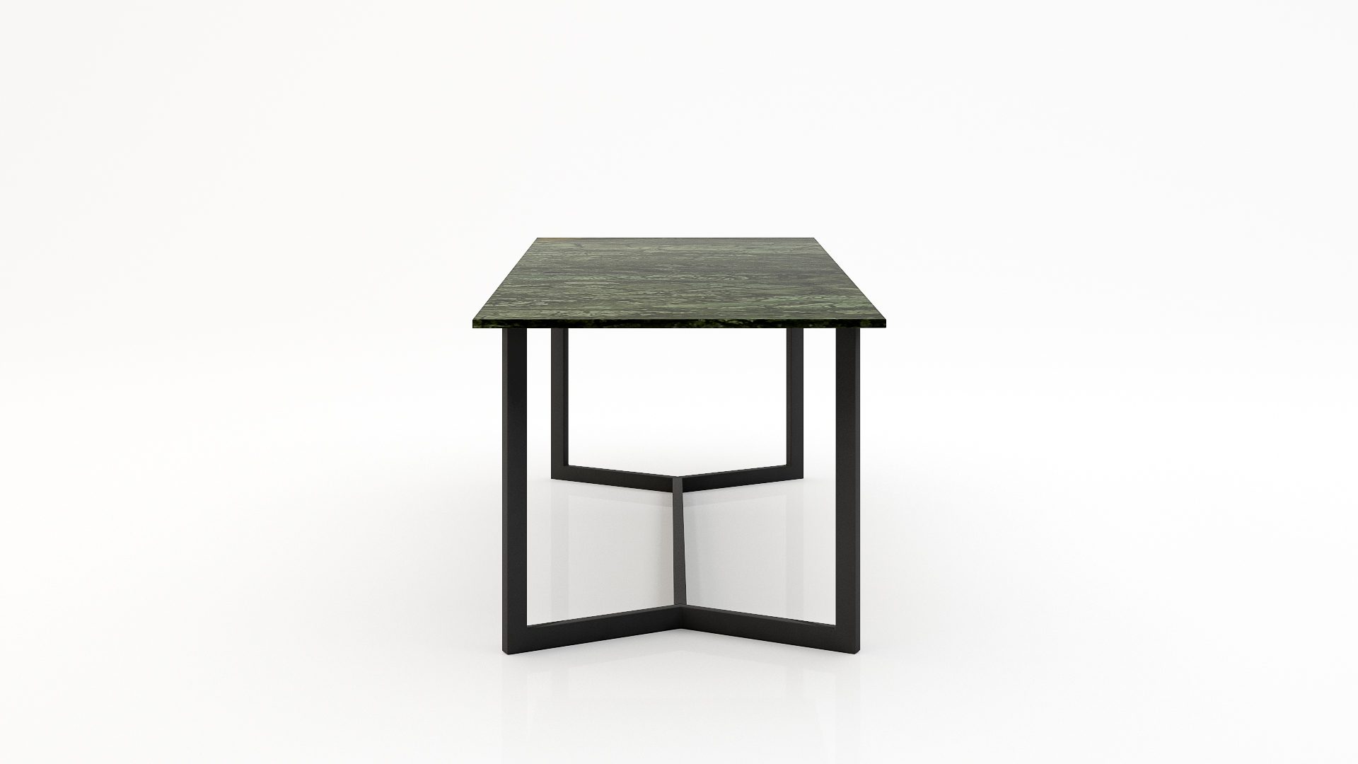 Rechthoekige marmeren eettafel Anatra - Verde Guatemala - Afbeelding 3