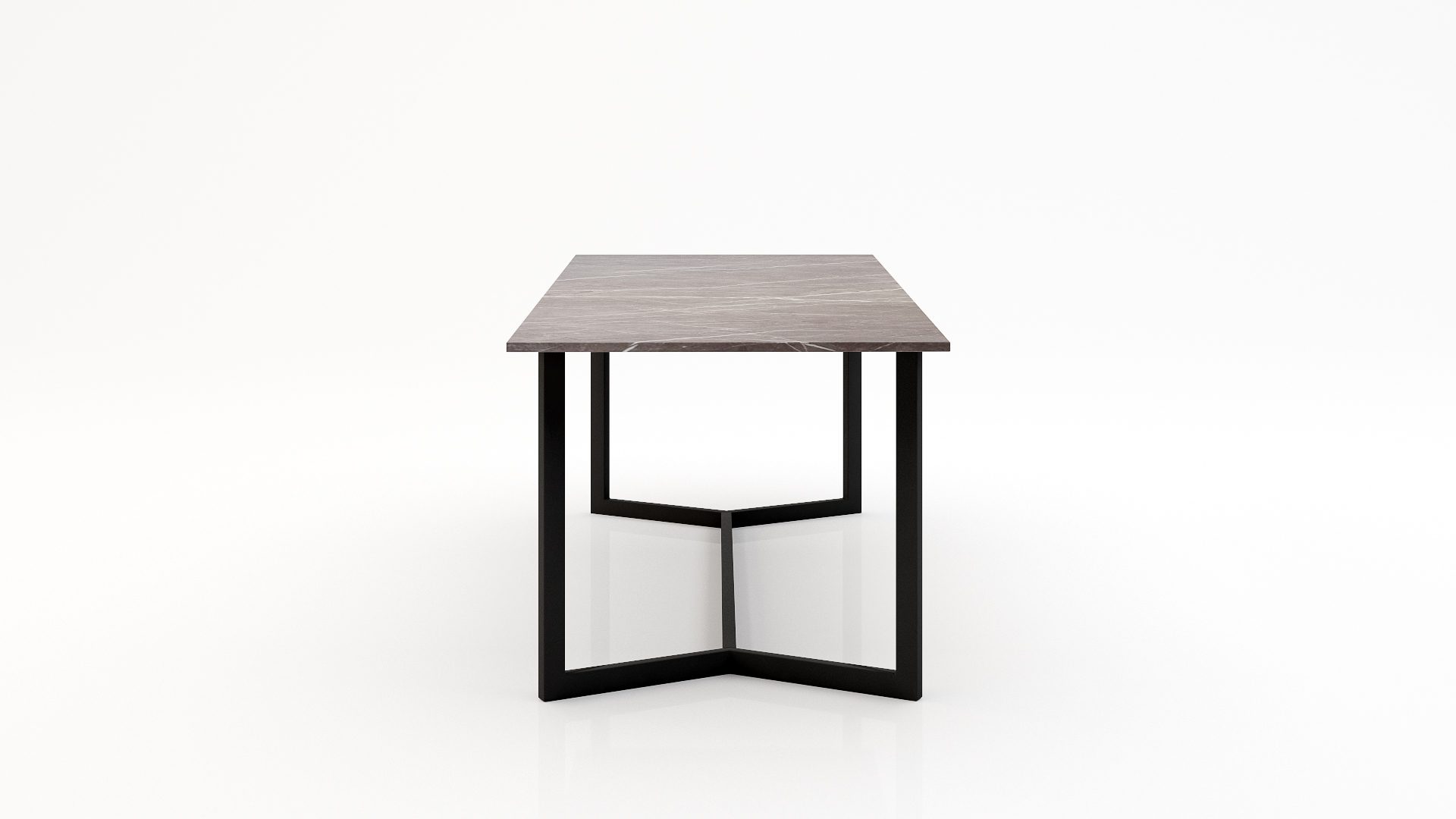 Rechthoekige marmeren eettafel Anatra - Pietra Grey - Afbeelding 3
