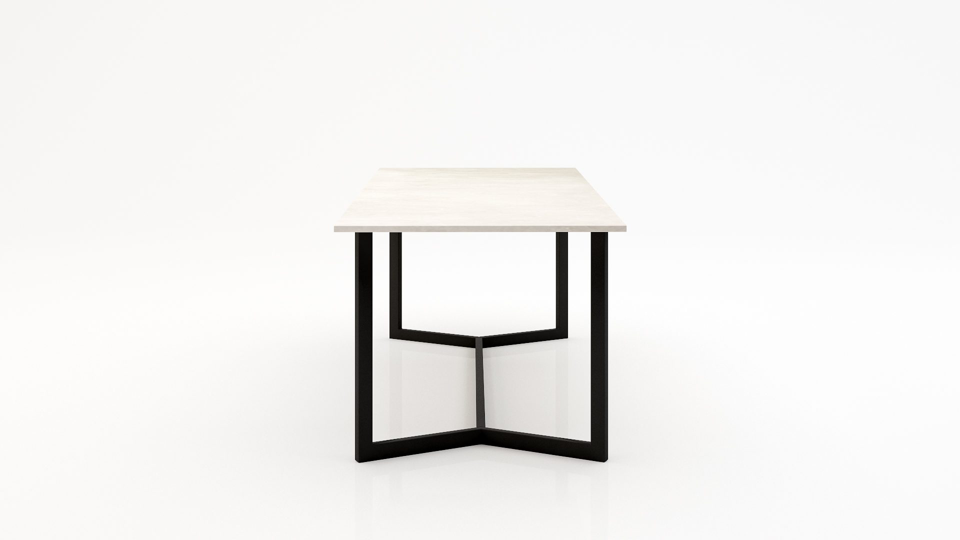 Rechthoekige marmeren eettafel Anatra Botticino Semi Classico - Afbeelding 3