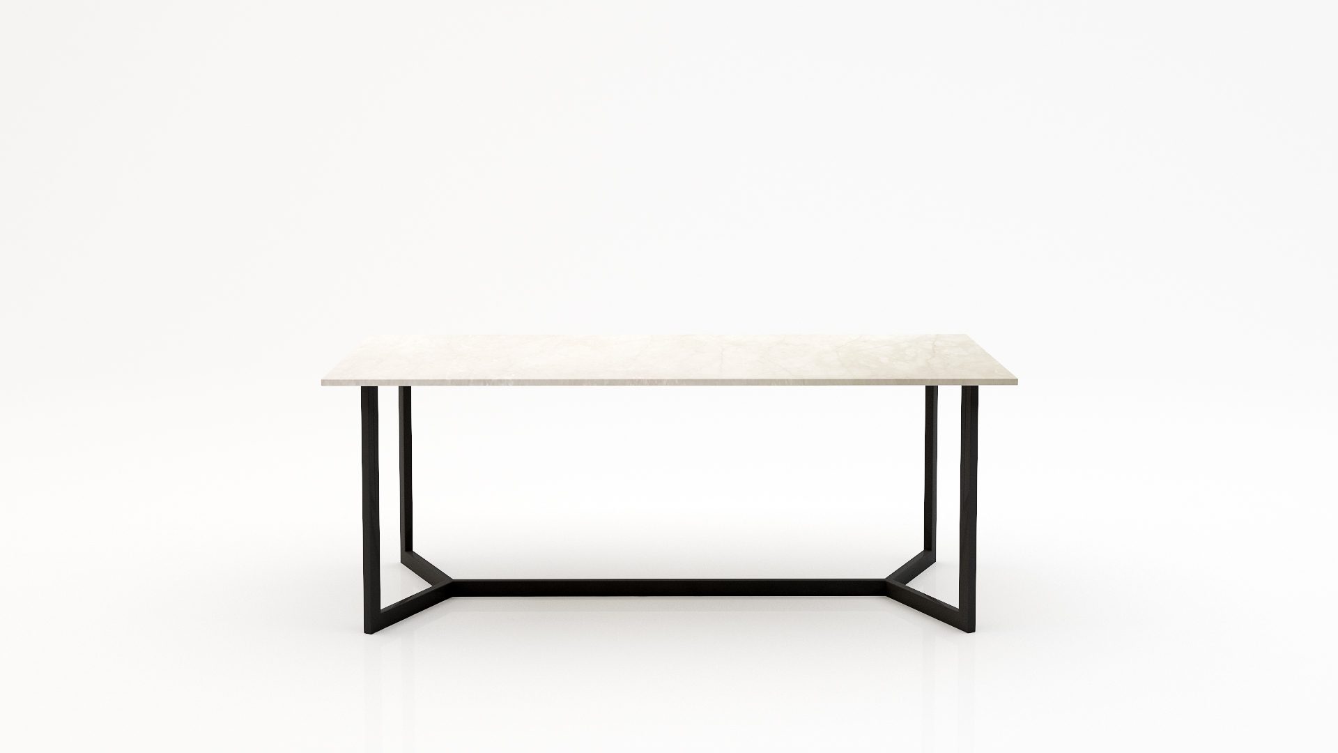 Rechthoekige marmeren eettafel Anatra - Botticino Semi Classico - 260x100cm