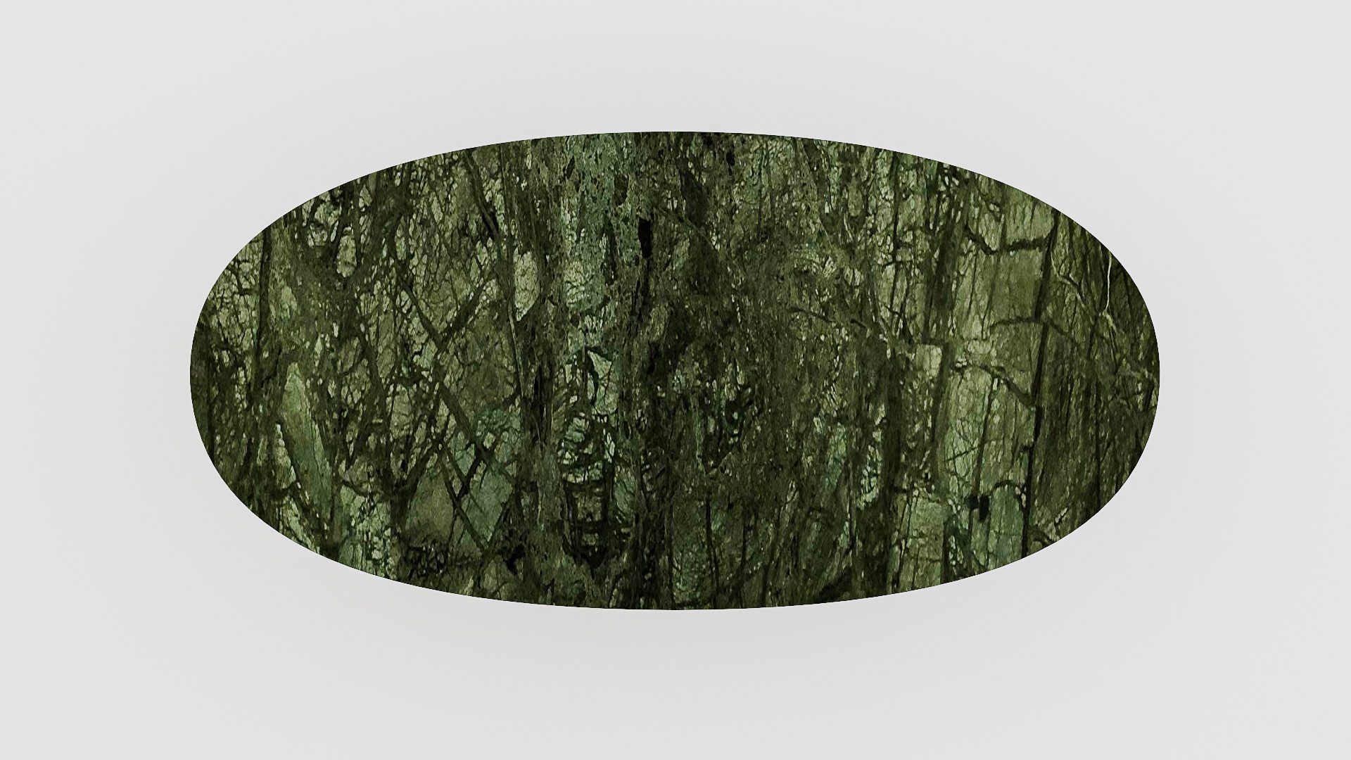 Ovale marmeren eettafel Anatra - Verde Guatemala - Afbeelding 4