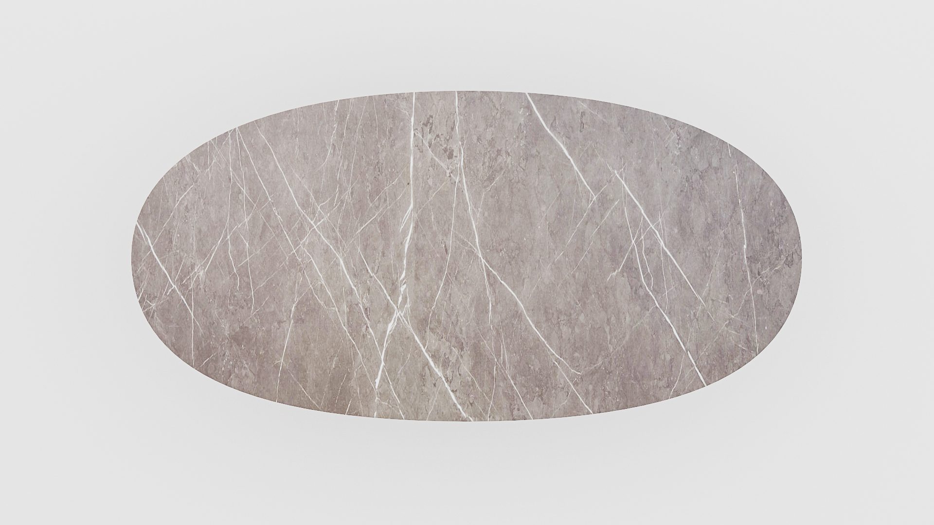 Ovale marmeren eettafel Anatra - Pietra Grey - Afbeelding 4