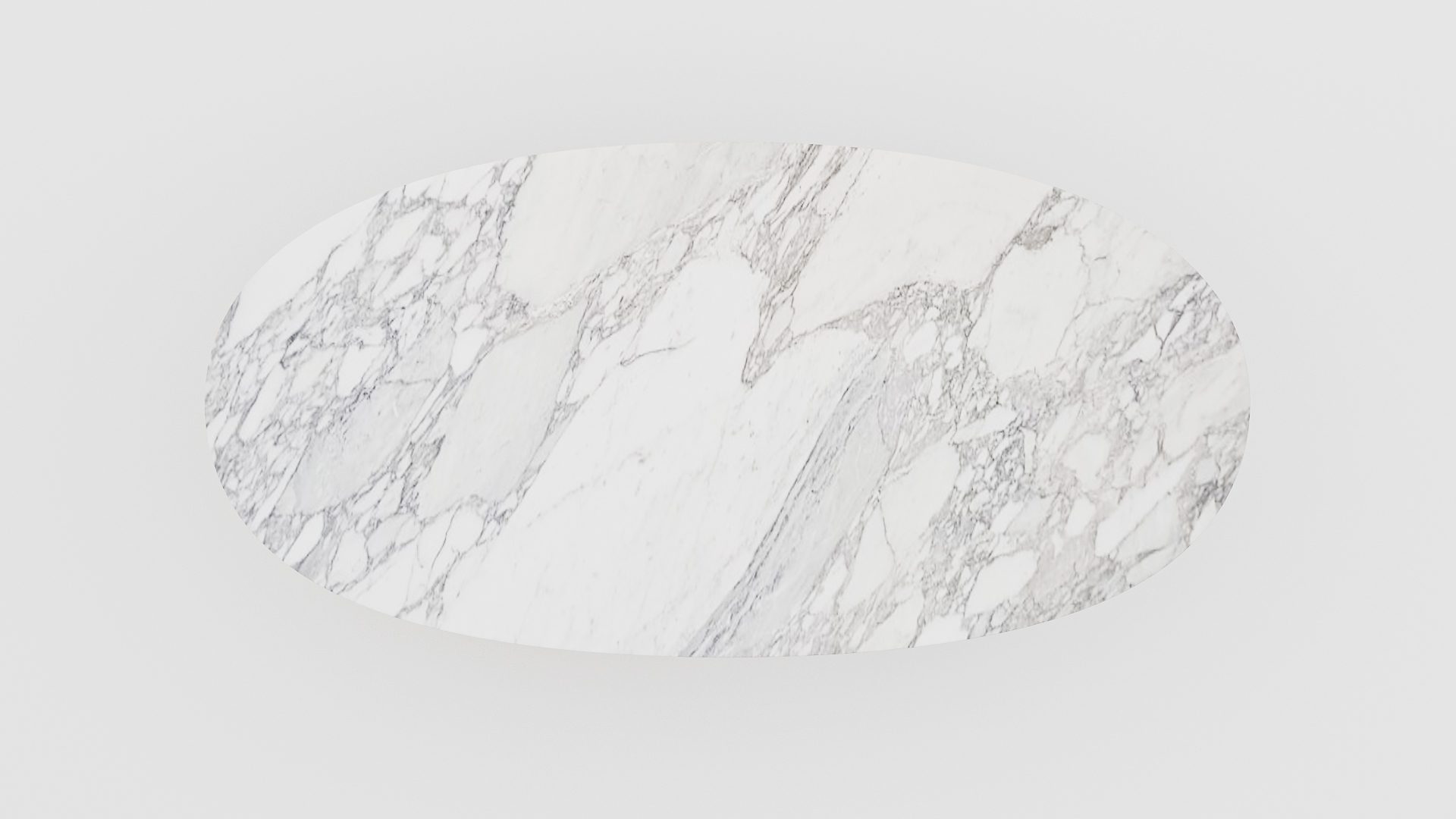 Ovale marmeren eettafel Anatra - Arabescato Carrara - Afbeelding 4