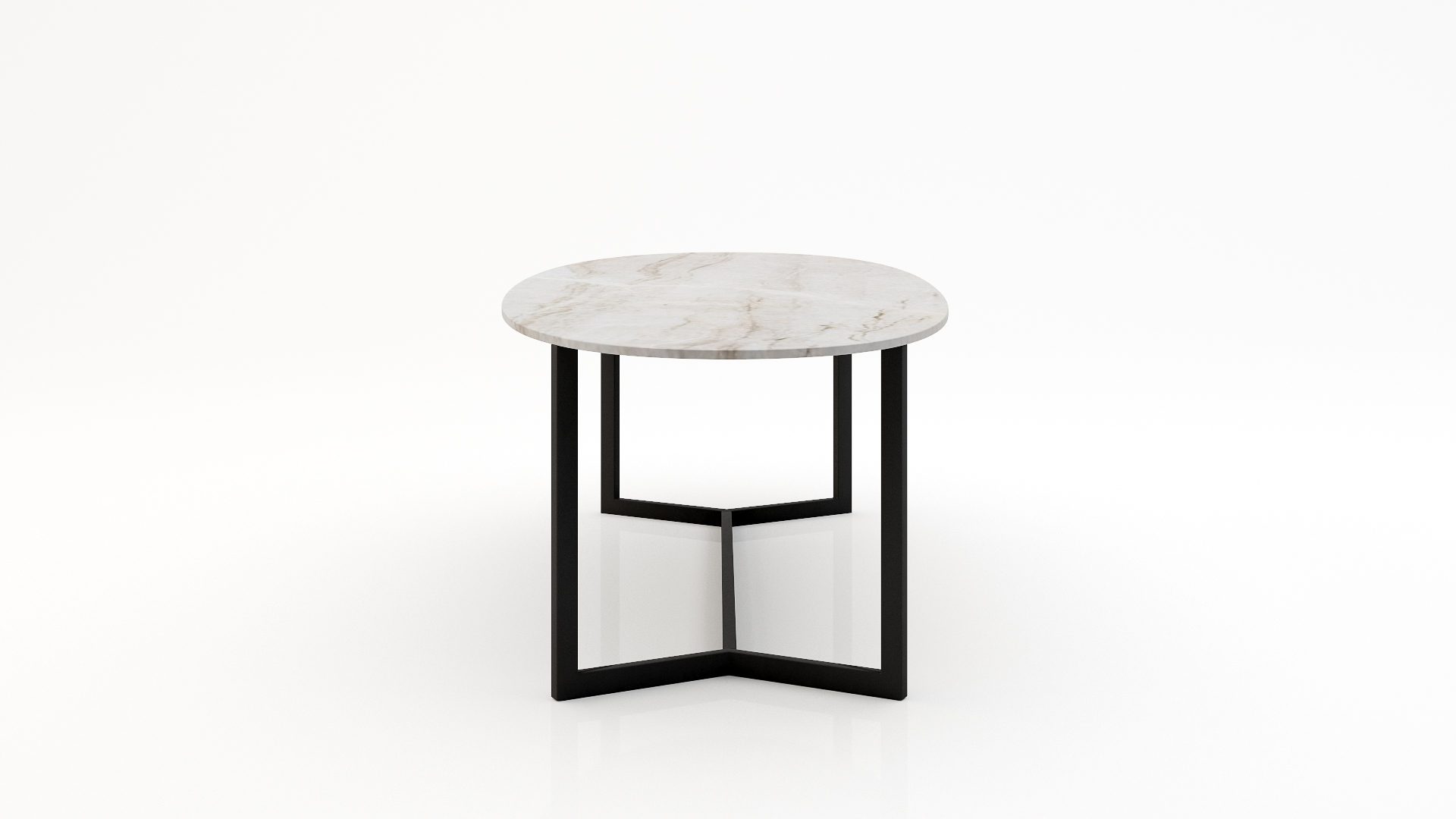 Ovale marmeren eettafel Anatra - Taj Mahal Quartzite - Afbeelding 3