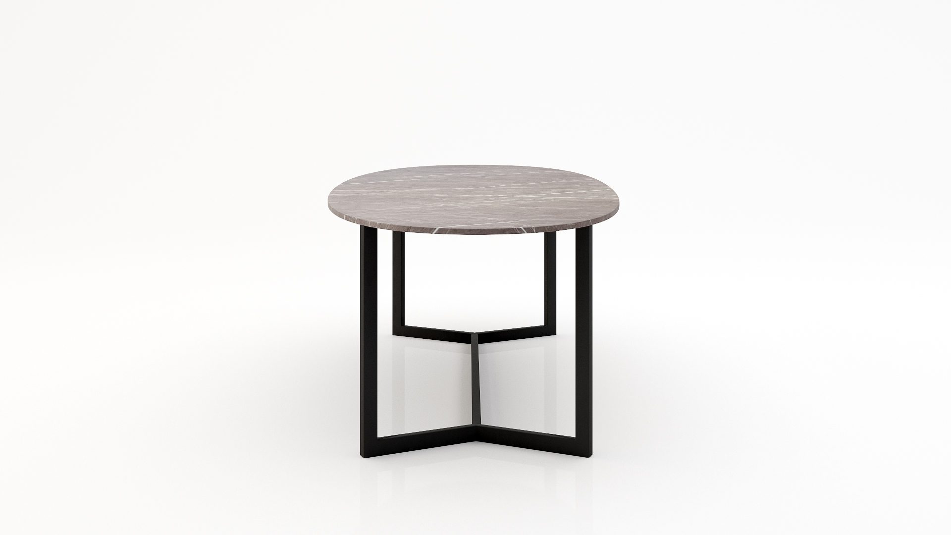 Ovale marmeren eettafel Anatra - Pietra Grey - Afbeelding 3