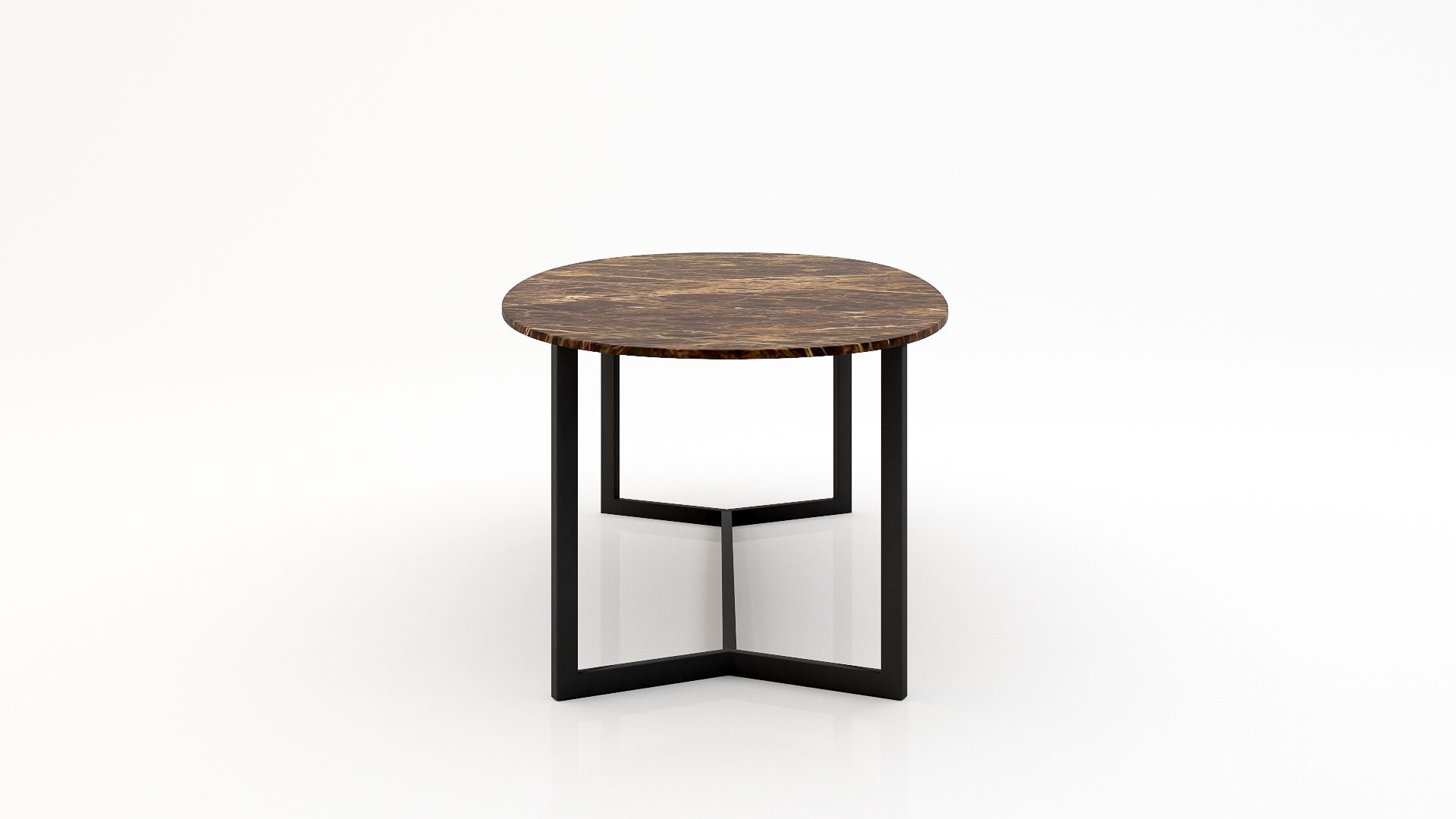 Ovale marmeren eettafel Anatra - Emperador dark - Afbeelding 3