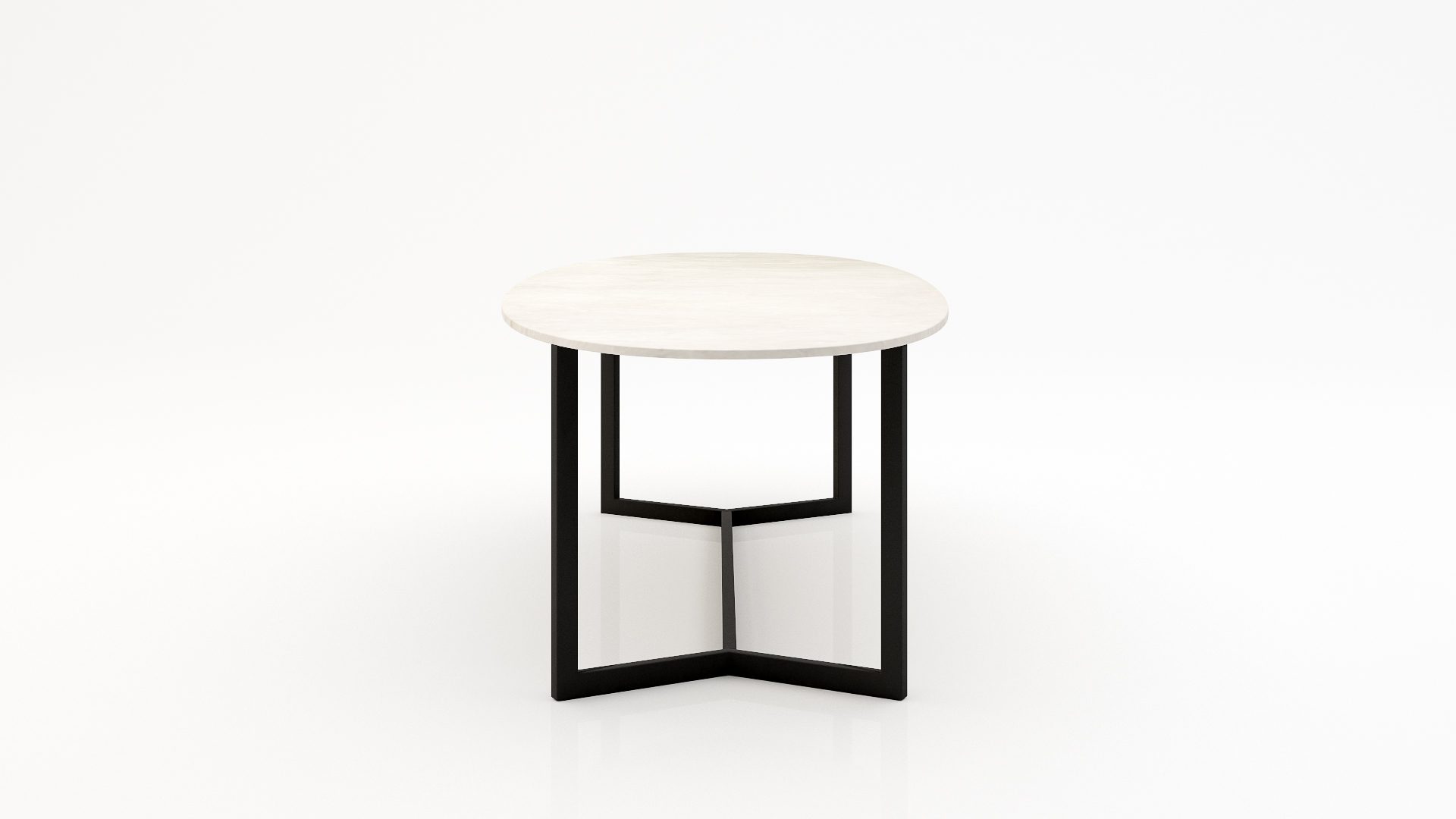 Ovale marmeren eettafel Anatra - Botticino Semi Classico - Afbeelding 3