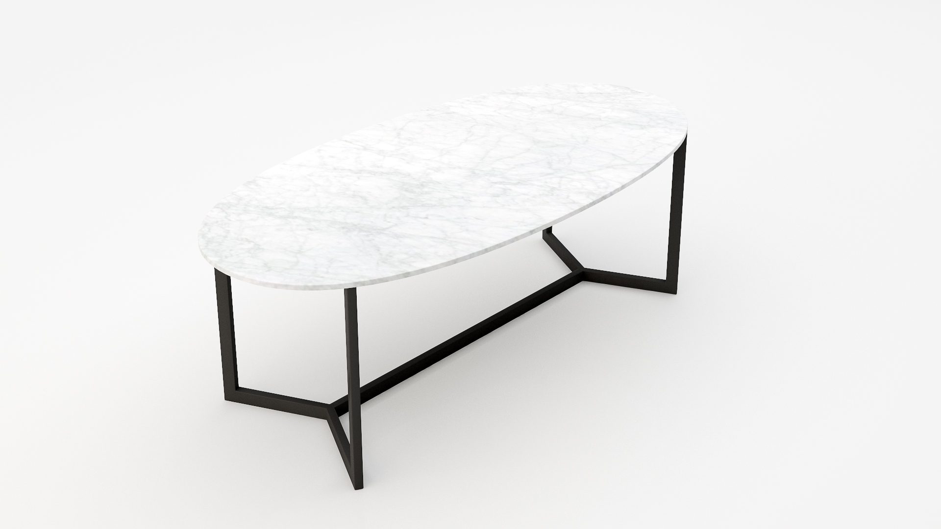 Anatra - Ovaal - Bianco Carrara CD CHIARO