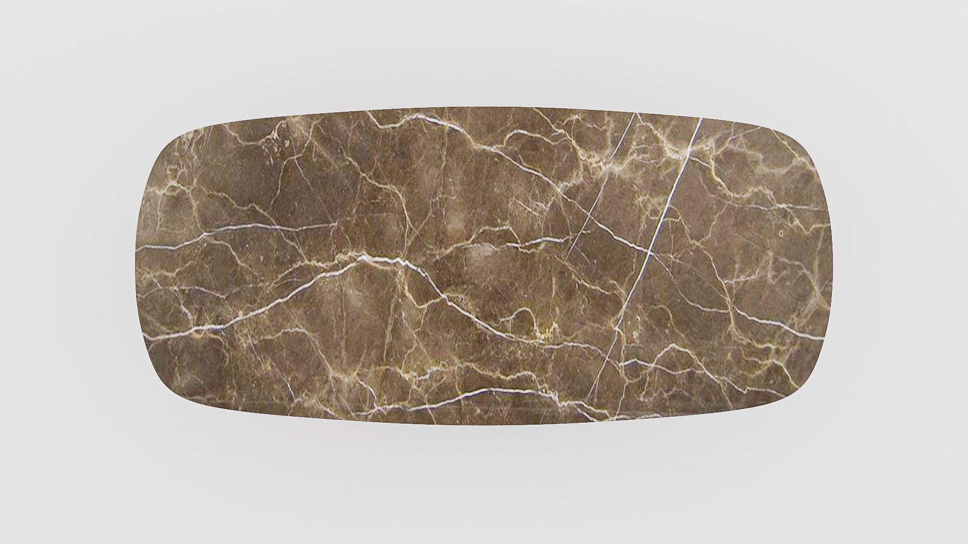 Deens ovale marmeren eettafel Anatra - Royal Brown - Afbeelding 4