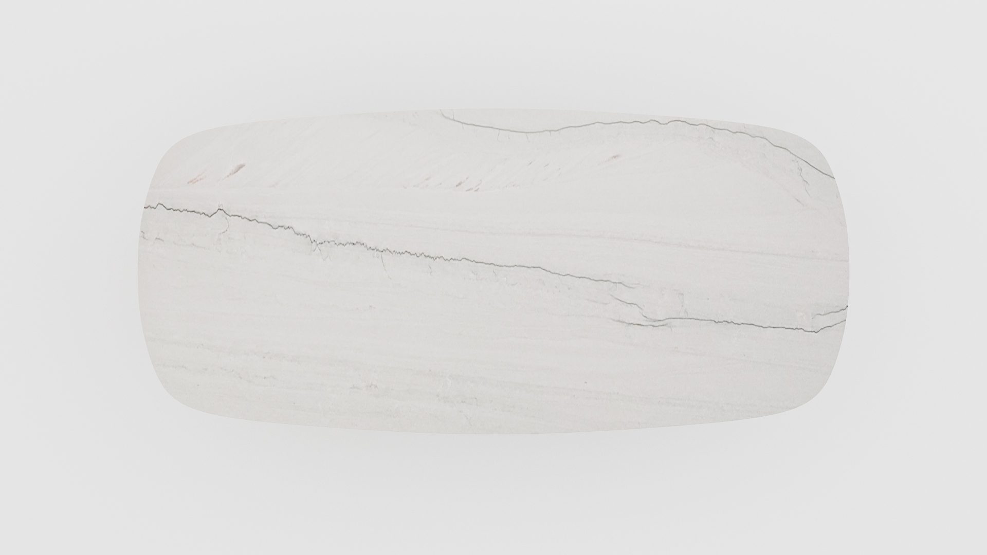 Deens ovale marmeren eettafel Anatra - Mont Blanc Quartzite - Afbeelding 4