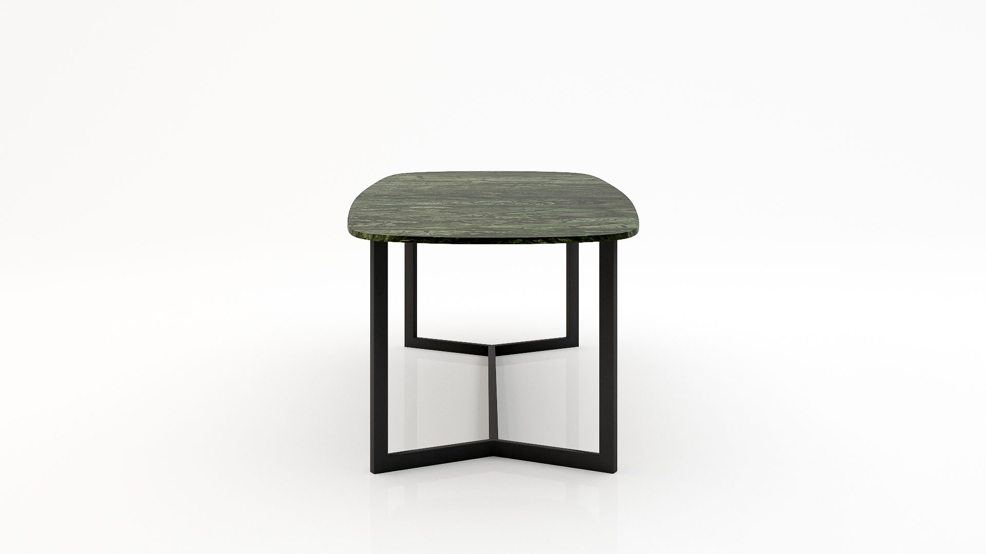 Deens ovale marmeren eettafel Anatra - Verde Guatemala - Afbeelding 3