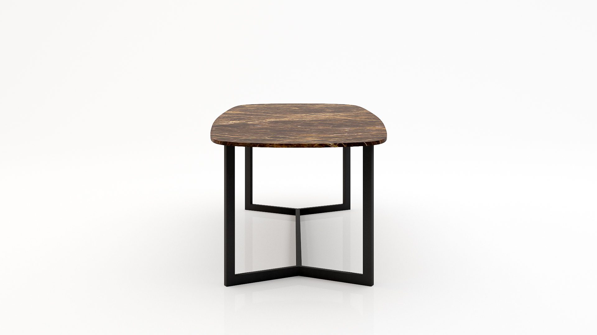Deens ovale marmeren eettafel Anatra - Emperador Dark - Afbeelding 3