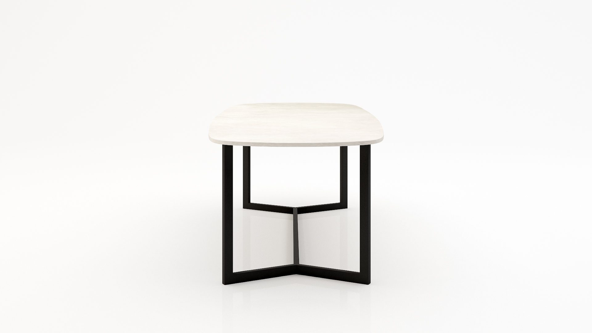 Deens ovale marmeren eettafel Anatra Botticino Semi Classico - Afbeelding 3