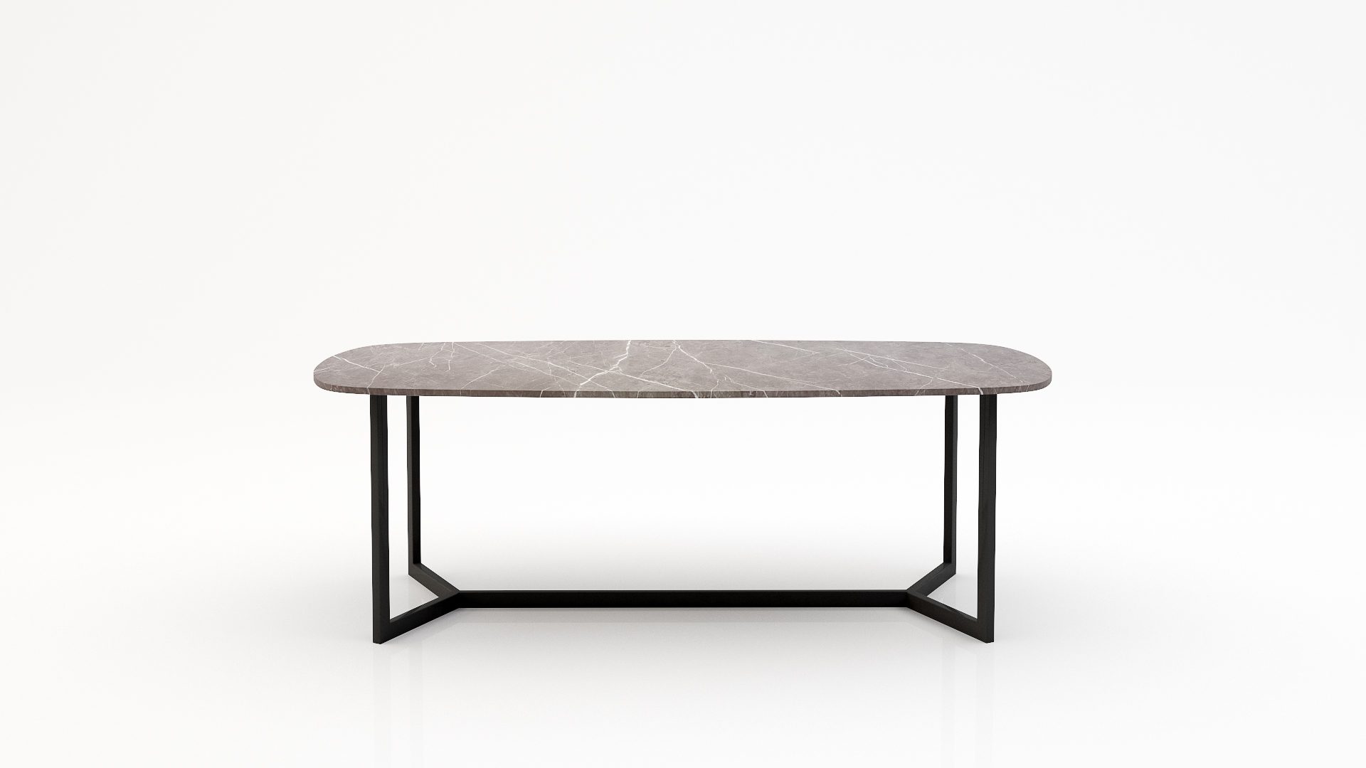 Deens ovale marmeren eettafel Anatra - Pietra Grey - 260x120cm