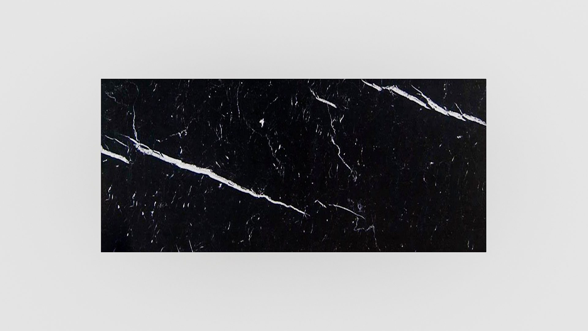 Rechthoekige marmeren eettafel Pipistrello - Nero Marquina - Afbeelding 4