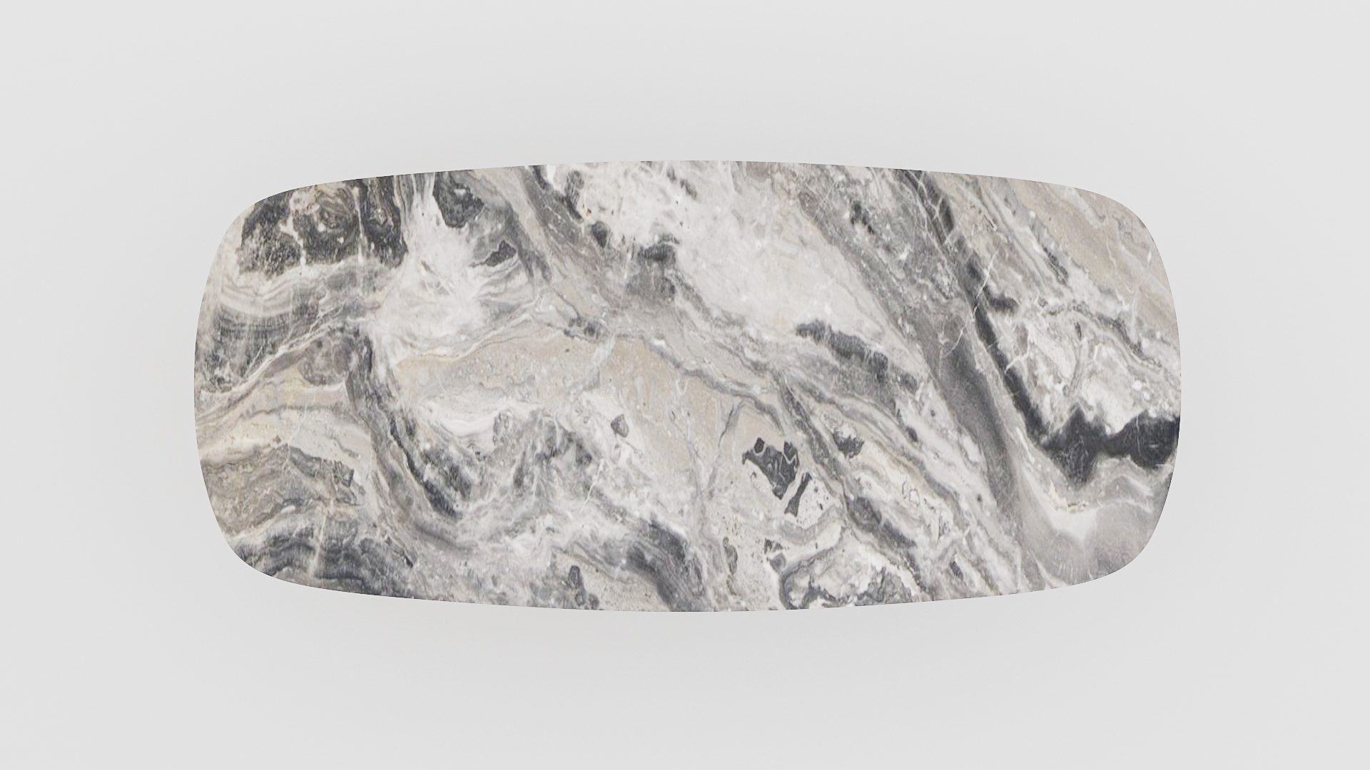 Deens ovale marmeren eettafel Pipistrello Arabescato Orobico Grigio - Afbeelding 3