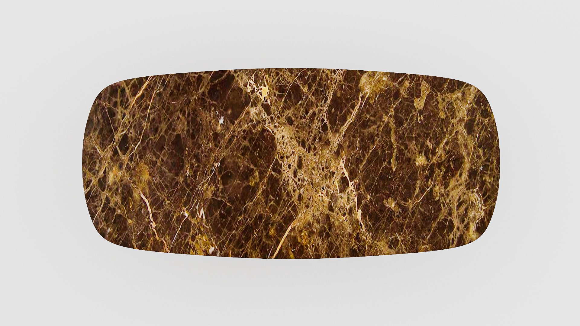 Deens ovale marmeren eettafel Pipistrello - Emperador dark - Afbeelding 4