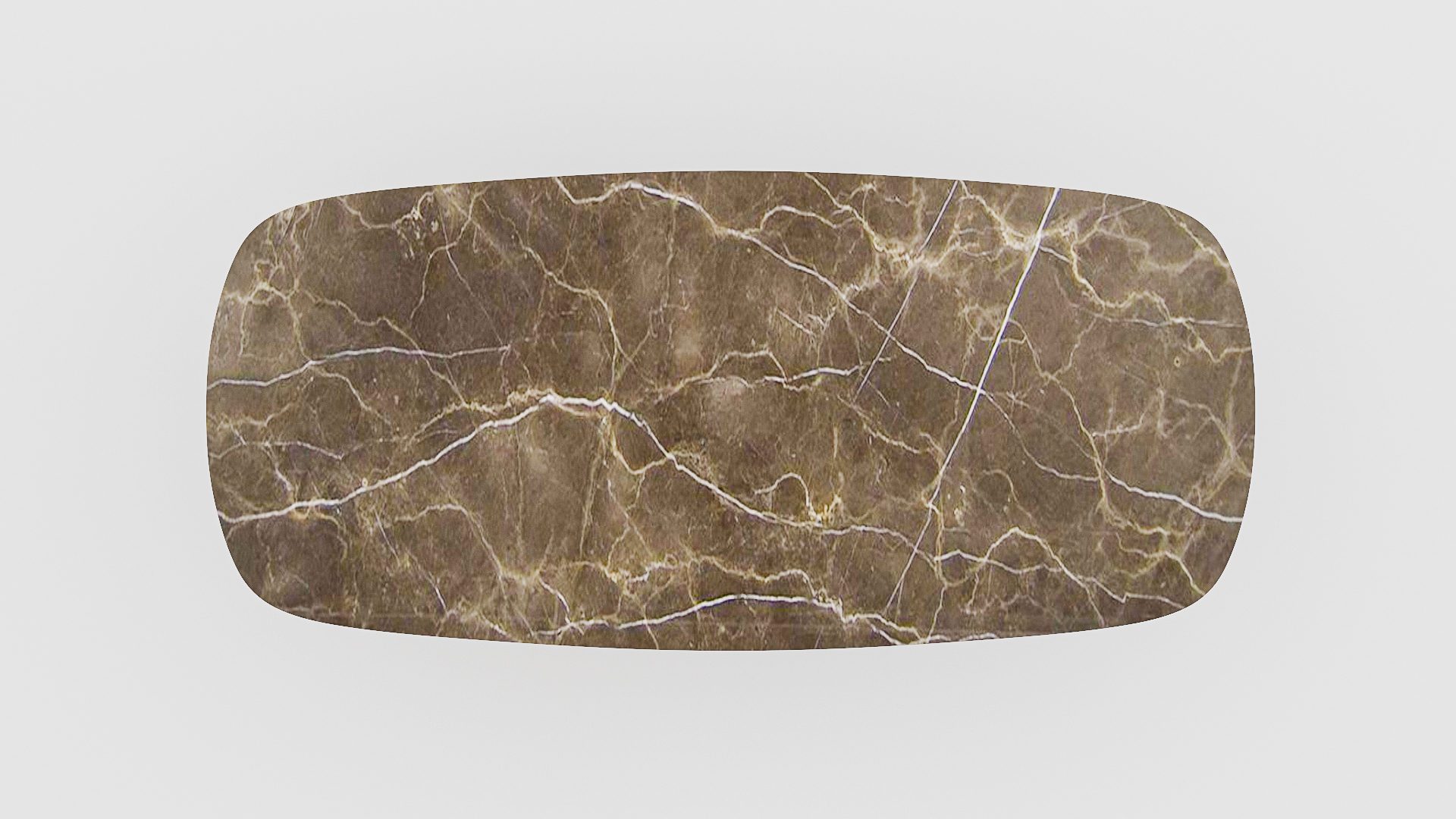 Deens ovale marmeren eettafel Pipistrello - Royal Brown - Afbeelding 4