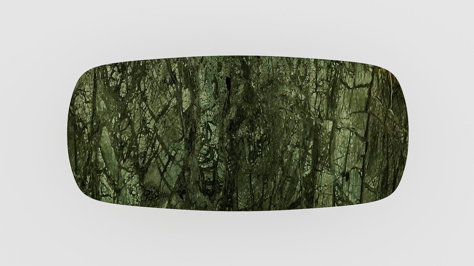 Deens ovale marmeren eettafel Pipistrello - Verde Guatemala - Afbeelding 4