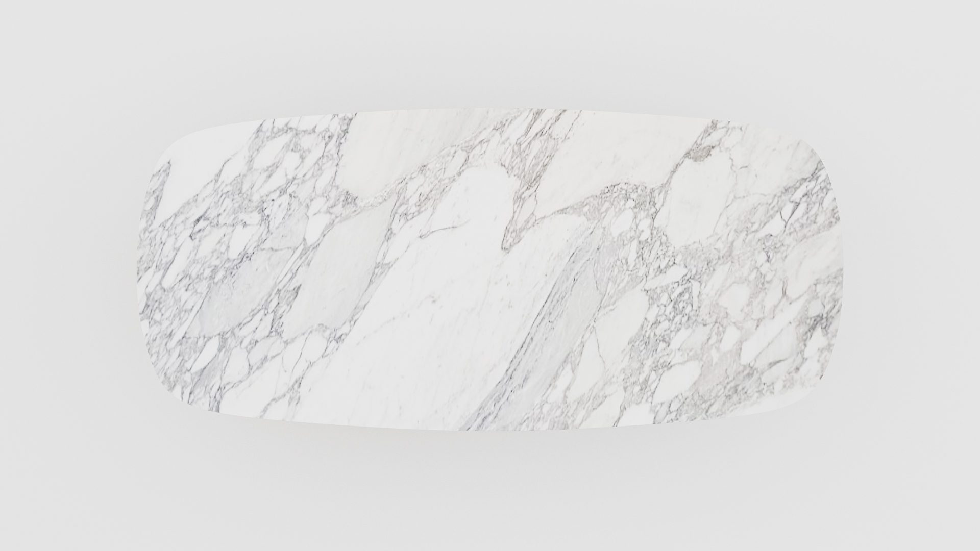 Deens ovale marmeren eettafel Anatra - Arabescato Carrara - Afbeelding 4