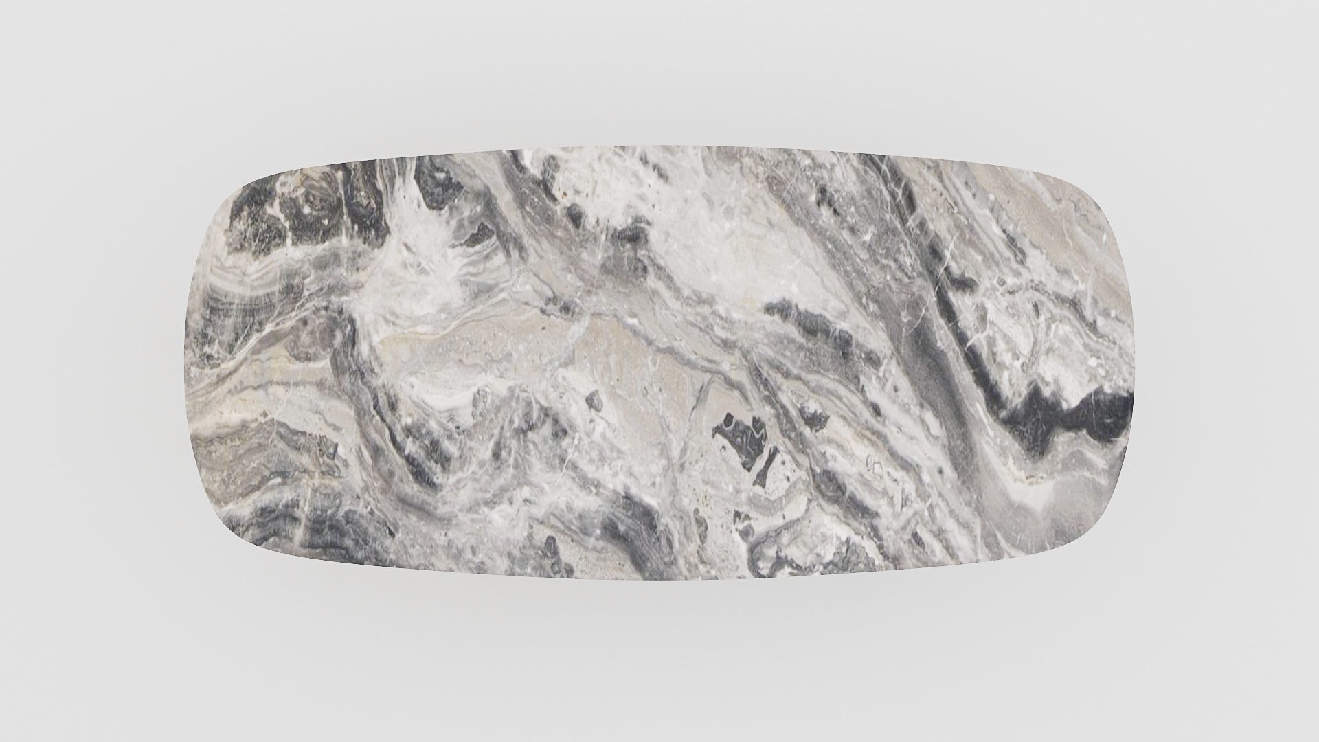 Deens ovale marmeren eettafel Anatra Arabescato Orobico Grigio - Afbeelding 4