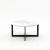 Ronde marmeren salontafel Caffė 4 - Arabescato Carrara - 100cm