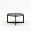 Ronde marmeren salontafel Caffė 4 - Rosso Levanto - 100cm