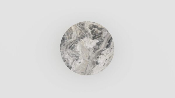 Alternative view of Ronde marmeren salontafel Caffė 4 Arabescato Orobico Grigio