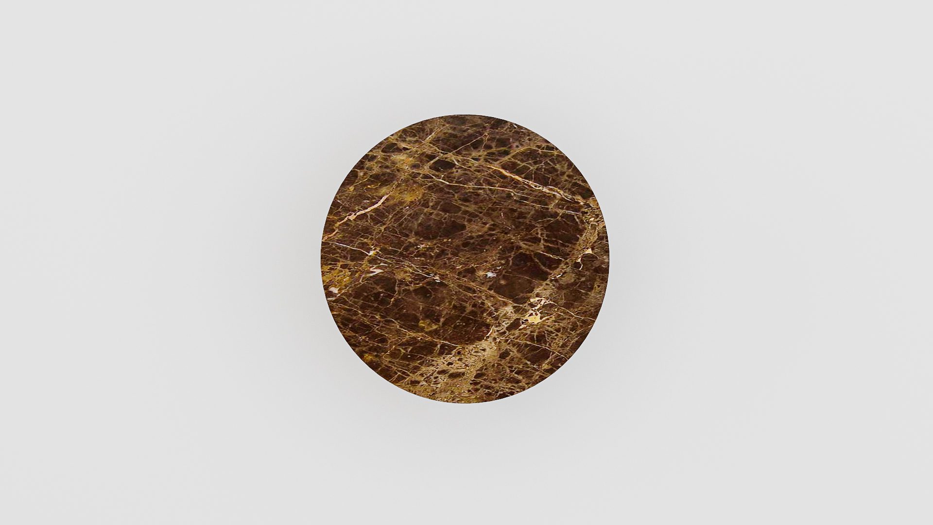 Ronde marmeren salontafel Caffė 4 - Emperador dark - Afbeelding 3