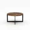 Ronde marmeren salontafel Caffė 4 - Emperador dark - 100cm