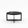 Ronde marmeren salontafel Caffė 4 - Nero Marquina - 100cm