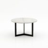 Ronde marmeren salontafel Caffė 3 - Mont Blanc Quartzite - 100cm