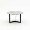 Ronde marmeren salontafel Caffė 3 - Taj Mahal Quartzite - 100cm