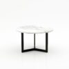Ronde marmeren salontafel Caffė 3 - Arabescato Carrara - 100cm